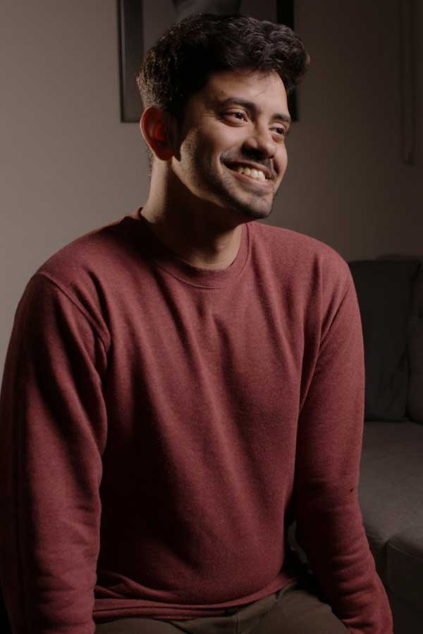 young man interviewed for I Migrant film